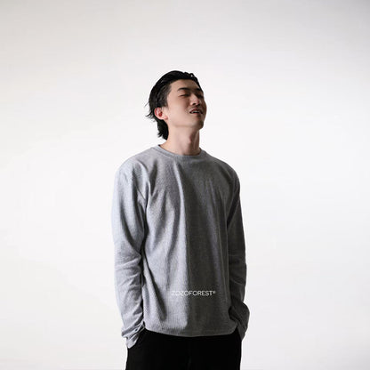 Textured Rib Long Sleeve Tee