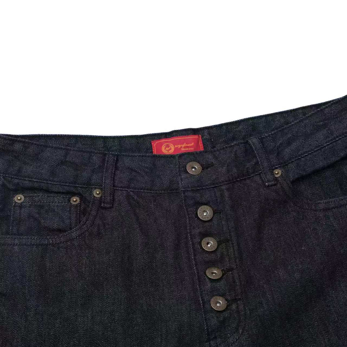 Five-Button Rigid Raw Denim