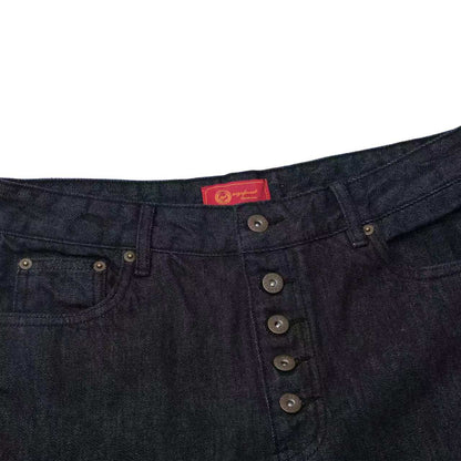 Five-Button Rigid Raw Denim