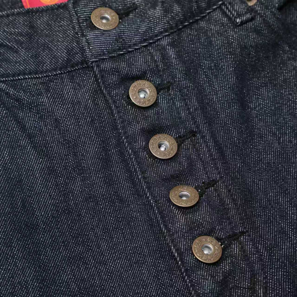 Five-Button Rigid Raw Denim