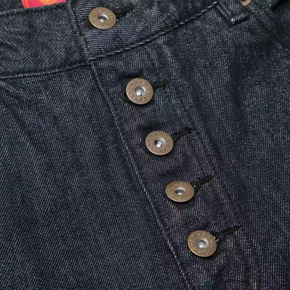 Five-Button Rigid Raw Denim
