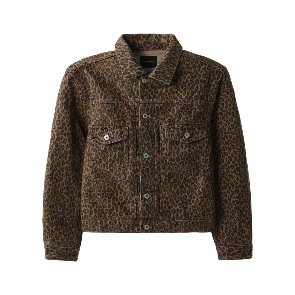 Beast Print Denim Trucker Jacket